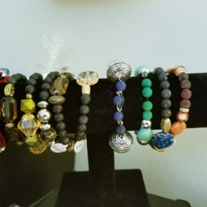 Closeup shot of Gemstone Beads Bracelets