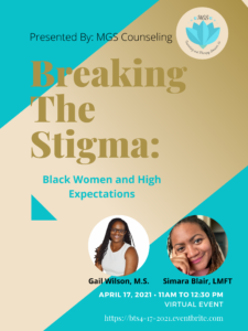 Black Women and High Expectations event flyer