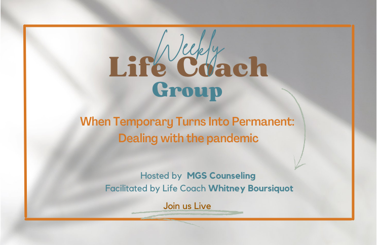 A banner for a life coach group